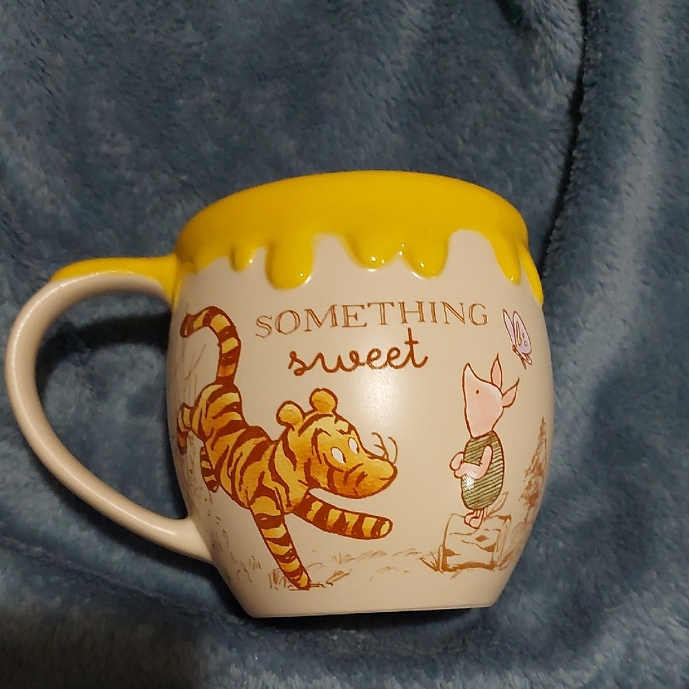 Disney Winnie the Pooh Mug with Yellow and Brown Accents